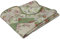 Greenland Home Bliss Elfenbeinfarben gesteppt Patchwork Überwurf