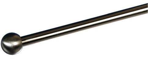 Endstück für Gardinenstangen Kugel Madrid, ø 12 mm, 2 Stk edelstahl optik
