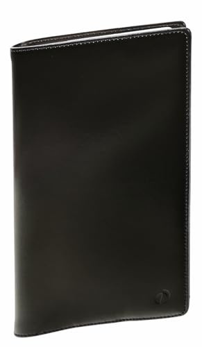 Agenda von Tasche QuoVadis Hängematte mit Verzeichnis mit Tranche goldfarben Decke Luna schwarz Ebenholz 9 x 12,5 cm ? 1 Woche auf 2 Seiten 003320q ? Dezember 2015 bis Dezember 2016 ? Decke ? Färsenleder, glatt ? Weinmotiv, 2016
