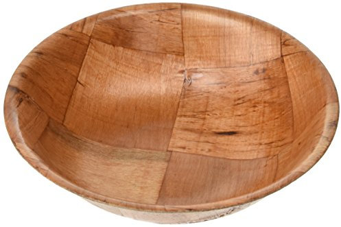 Genware NEV-GC110 Bowl, Woven Wood, 8 Diameter