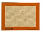 Silpat AE275200-01 Premium Non-Stick Silicone Baking Mat, 7-7/8 x 10-7/8, Tan