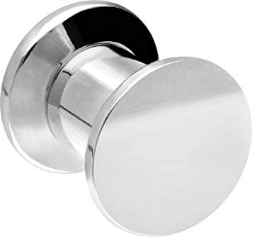 PIERCINGLINE Chirurgenstahl Plug GLÄNZEND Piercing Ohr Tube Tunnel Silberfarben 8 mm