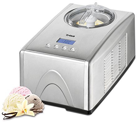 Trisa Electronics 7722.7545 Gelatiera compressore 150W 1.4L Acciaio inossidabile macchina per gelato