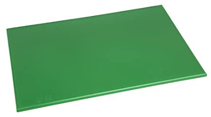 Hygiplas Anti Microbial High Density Green Chopping Board for Salad - 45x30cm