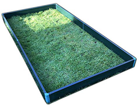 GardenSkill Raised Bed for Garden | Large Planter Vegetable Grow Box Frame for Outdoor Allotment Tomato Fruit Herb Flower | Modular Veg Crop Container Trough Kit (4m x 1m x 150mm high, Green)