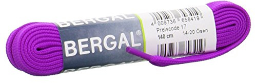 Bergal Sneaker Laces Schnürsenkel 10 mm breit verschiede Farben (140 cm, Neon Lila 174)