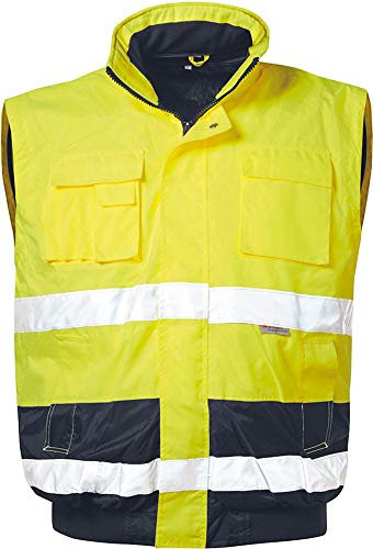 Elysee Warnschutz-Pilotjacke Siegfried, 1 Stück, Größe 3XL, gelb/marine, 23558-3XL