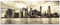 ARTland Wanddeko Glasbilder Wandbild Glas Bild einteilig 125x50 cm Querformat Städte USA Amerika New York City Manhattan Skyline T9MX