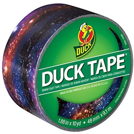 Duck Tape Pattern Colours Galaxy. Repair, Arts & Crafts, DIY, Crafts, Gift Wrapping, Decorative, Scrapbook, Scrapbooking, Bullet Journal, Planner, Party, Festivals, Decoration - 48mm x 9.1m