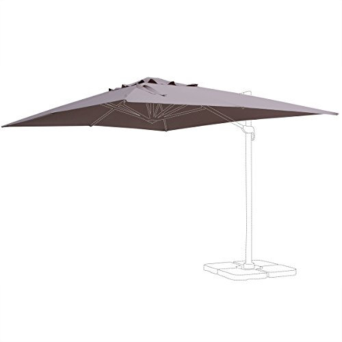 Alice's Garden - Taupe 3x4m Bespannung für den Sonnenschirm St Jean de Luz - Ersatzdach