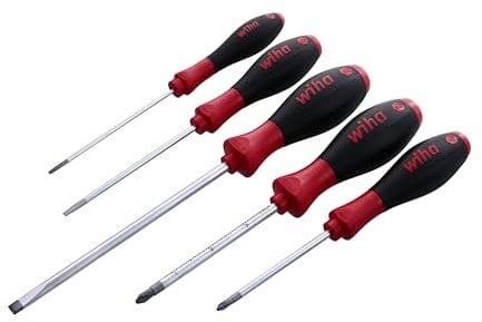 Wiha 30295 - Set di cacciaviti a taglio e Phillips, 5 pezzi