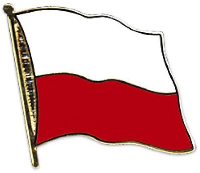 Everflag Flaggen-Pin vergoldet : Polen