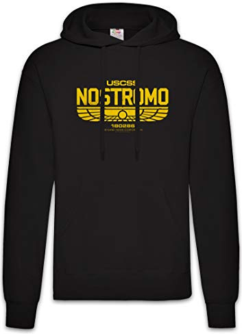 Urban Backwoods USCSS Nostromo Iv Hoodie Kapuzenpullover Sweatshirt Schwarz Größe XL