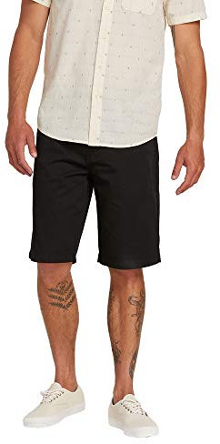 Volcom Herren Volcom Heren Frickin Chino L ssige Shorts, Schwarz, 38 EU