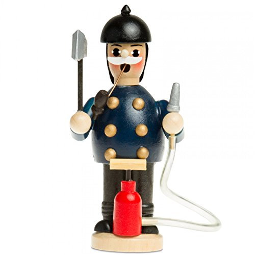 Sikora RM-C Räuchermännchen aus Holz Verschiedene Motive, Farbe/Modell:C02 blau - Feuerwehrmann, Höhe in cm:Höhe ca. 13.5 cm