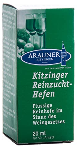 Arauner Kitzinger Reinzucht-Hefen Burgund, Art. 0014, för 50 liter