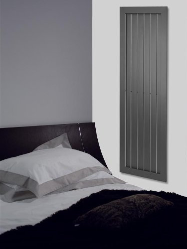 Badheizkörper Design Frame, HxB: 180 x 58 cm, 1460 Watt, moonstone-grau (metallic) Made in Germany/Handtuchheizung Handtuchwärmer Design Heizkörper Mittelanschluss Badheizung vertikaL