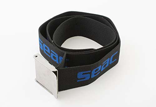 SEAC Diving Belt Gewichtsgürtel aus Edelstahl, schwarz/blau, 55