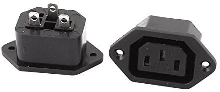sourcing map 2 Pcs IEC C13 Connector PCB Mount Female Power Jack Socket Connector