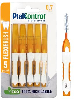 Plakkontrol® Professional Flexibrush scovolino interdentale mis. 0,7 mm, 05 scovolini 1 pz, peso confezione: ℮ 18 g