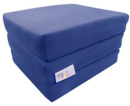 MyLayAbout Adult Z Bed Memory Foam Fold out/Chairbed/Mattress | 10 Colour | Single (Royal Blue)