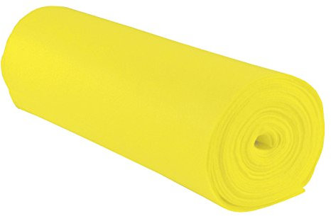 folia 520012 - Bastelfilz, mit feiner Wollqualität, 1 Rolle ca. 45 cm x 5 m, zitronengelb, klebefleckenfreie Verarbeitung - ideal für vielfältige Bastelarbeiten