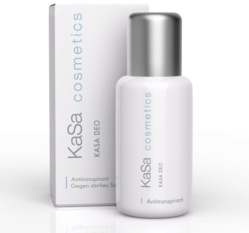 KaSa cosmetics Deo 30 ml - Antitranspirant gegen starkes Schwitzen für Männer & Frauen - Dermatologisch getestet - Schützt vor Schweiß- und Geruchsbildung - parfümfrei - Made in Germany