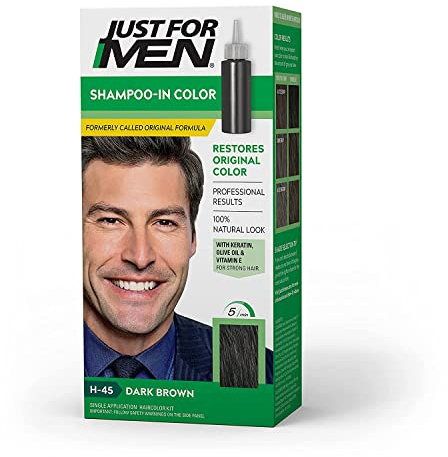 Just For Men Dk Brwn #45 Size 1ct Just For Men #45 Dark Brown Haircolor