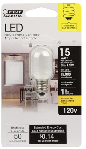 Feit Electric BPT6/SU/LED 15W Equivalent T6 Special Use Non-Dimmable LED Light Bulb, Warm White
