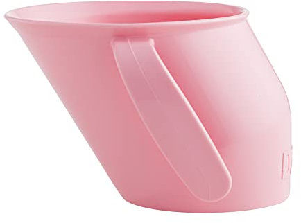 Doidy Cup Tacitas de aprendizaje abiertas para nenes y bebés – Diseño oblicuo único - Vaso para bebé de dos asas – Taza genial para el destete para leche, agua y zumos Uso desde 3-6 meses hasta niños (Bebé Rosa)