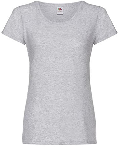 Fruit of the Loom Women's Original T. T-Shirt, Heather Grey, 14 (Manufacturer Size:Large)