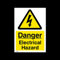 Danger Electrical Hazard Plastic Sign (MISC130) - No Parking, Private Property, Access, Disabled Parking, Vehicle, Warning