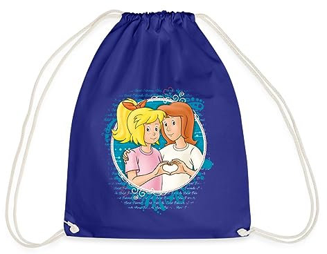 Spreadshirt Bibi Und Tina Zeichen Der Freundschaft Herz Turnbeutel, One size, Königsblau