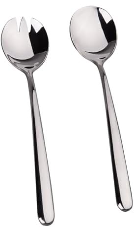 IMEEA® Salad Fork and Spoon Serving Set Stainless Steel 21cm/8.3inch, 2-Piece