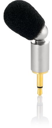 Philips LFH9171 Aufsteckmikrofon, Mono, 3.5 mm, Klinkenstecker, 2 x Windabschirmung, silber