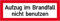 3531. Hinweisschild für den Brandschutz Aufzug im Brandfall nicht benutzen Weich-PVC-Folie, selbstklebend, bedruckt Größe 14,80 cm x 5,20 cm