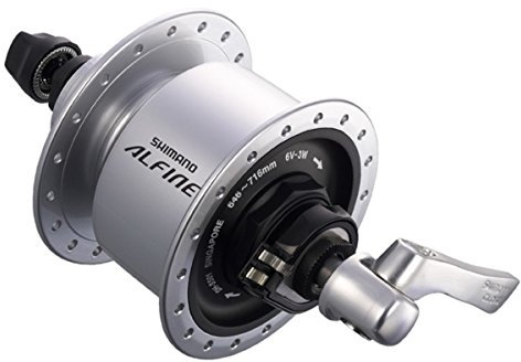 SHIMANO DH-S501 Alfine Dynamo Disc Hub (32H vorne, Silber)