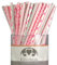 EinsSein 100x Papierstrohhalme Ready-Mix Candyman Hochzeit Party Geburtstag Strohhalme Trinkhalme Cake Pops Sticks und Candy Bar-Zubehör Stiele Papier Pappgeschirr Straws