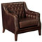 Vente-Unique-Ledersessel - Braun - Colbert