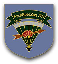 Aufkleber/Sticker FschSpezZug 261 Fallschirmspezialzug Falli FschJg 6x7cm A1645