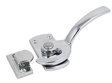 sourcing map 6 Länge Dampfer Ofen Tür Edelstahl Link Hand Freigabe Zuggriff Verriegelung de
