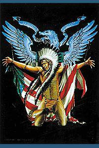 Indianer Flagge Fahne POSTERFLAGGE 23