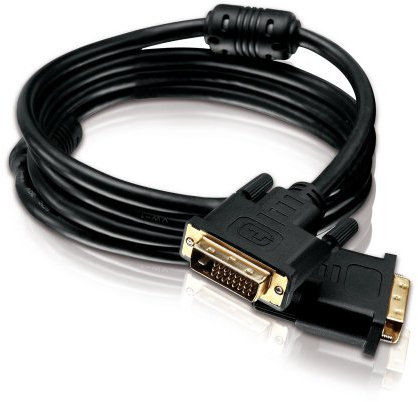 HDSupply DC130-100 DVI-D Dual Link Kabel (DVI-D (24+1) Stecker - DVI-D (24+1) Stecker)), vergoldete Kontakte, 10,0m, schwarz