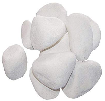 10 piedras decorativas para chimeneas de gel y etanol, color blanco