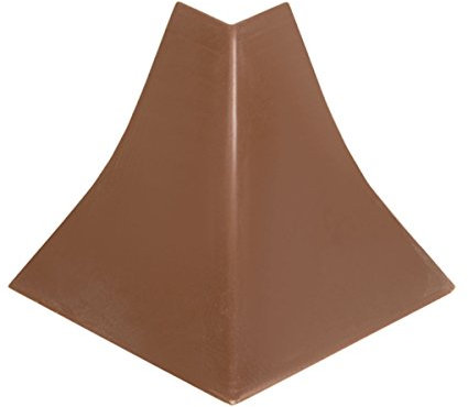 HOLZBRINK Angolo esterno in PVC coordinate per alzatine piano di lavoro colore noce scuro 23x23 mm