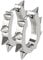 Creolen Klappcreolen Ohrringe Edelstahl Spikes Stacheln Herren Damen Gothic Punk silber