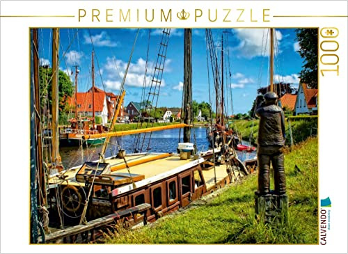 CALVENDO Puzzle Im Museumshafen Carolinensiel | 1000 Teile Lege-Größe 64 x 48 cm Foto-Puzzle für glückliche Stunden