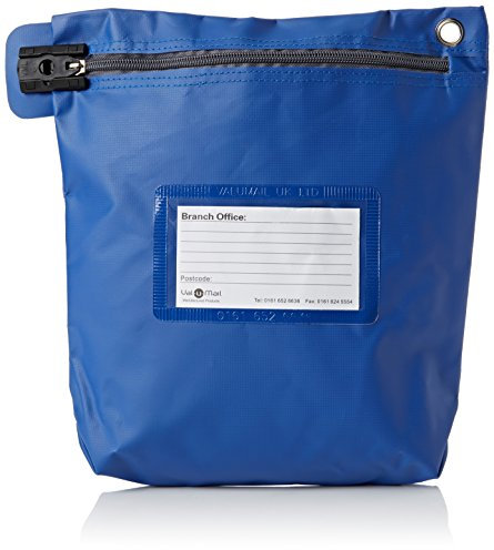 Versapak CCB0 Geldtasche Sicherheits-Reißverschluss schwer medium 267 x 50 x 267 mm blau