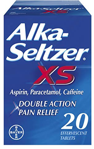 Alka-Seltzer XS Pain Relief, 20 Tablets (Pack of 1)
