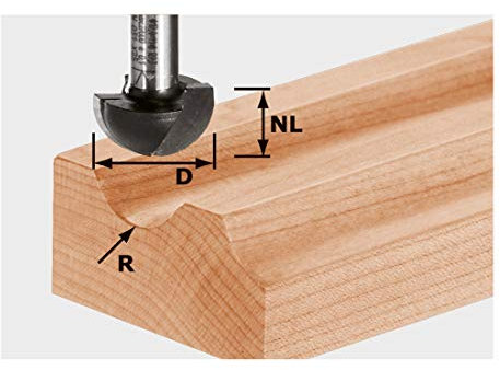 Festool Fraise à gorge creuse HW S8 R9,7